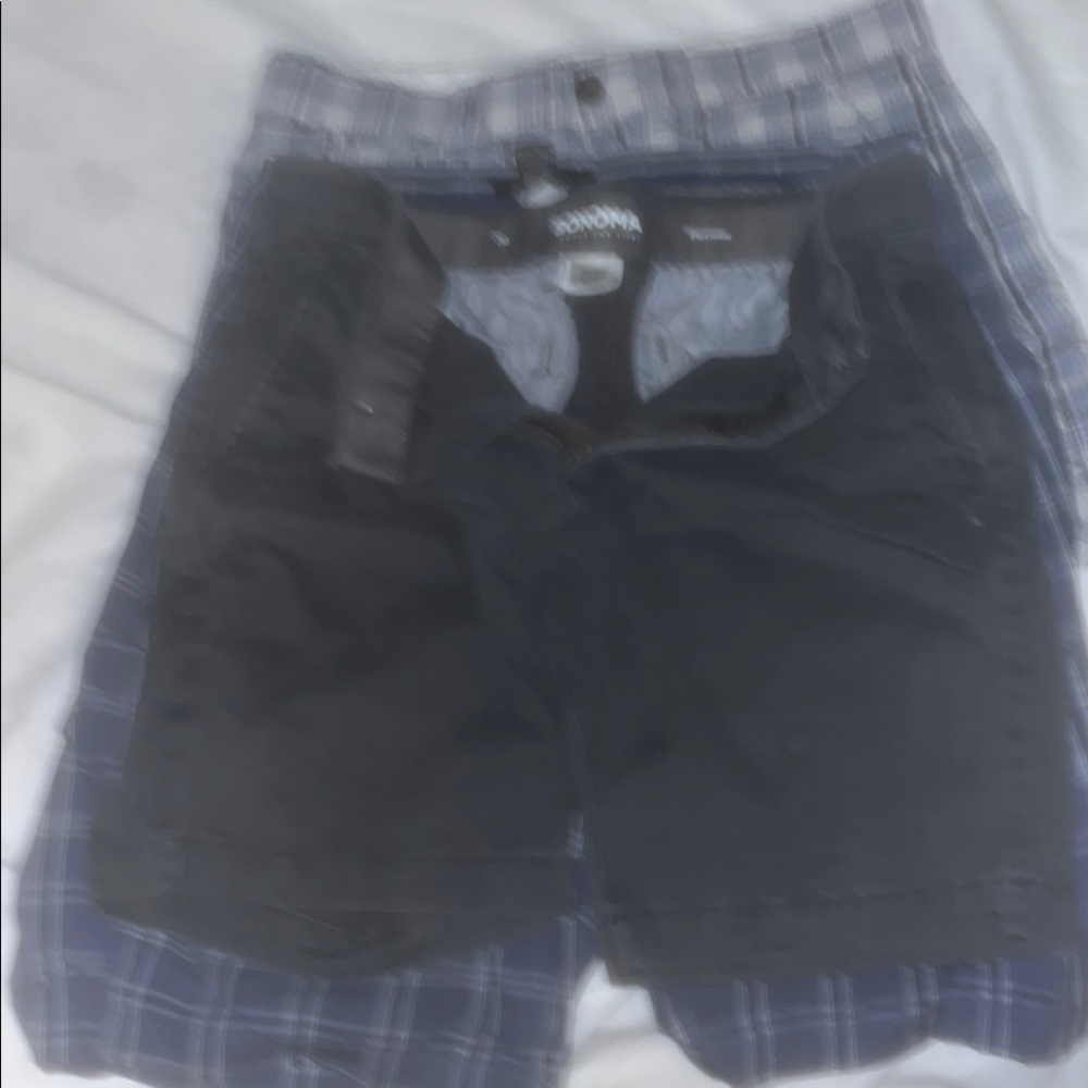 Dockers Dark and Plaid Shorts Combo